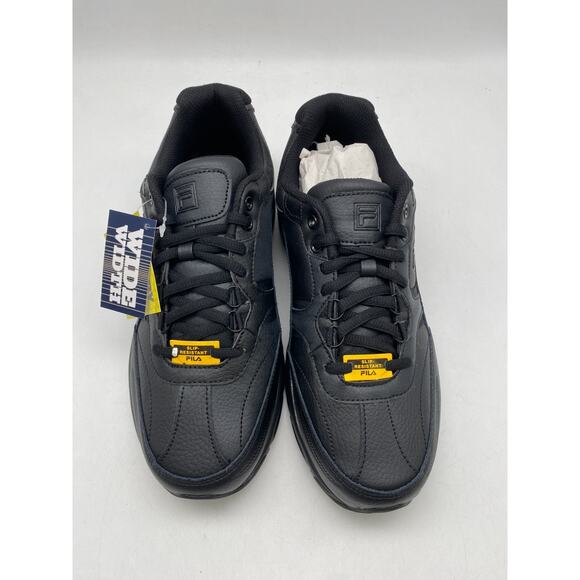 Fila Other - Fila Men's Memory Worksift SR shoes Black  size 9 wide 4E slip-resistant